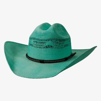 American Maverick | Mens Vented Crown Bangora Straw Cowboy Hat