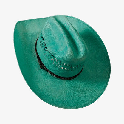 American Maverick | Mens Vented Crown Bangora Straw Cowboy Hat