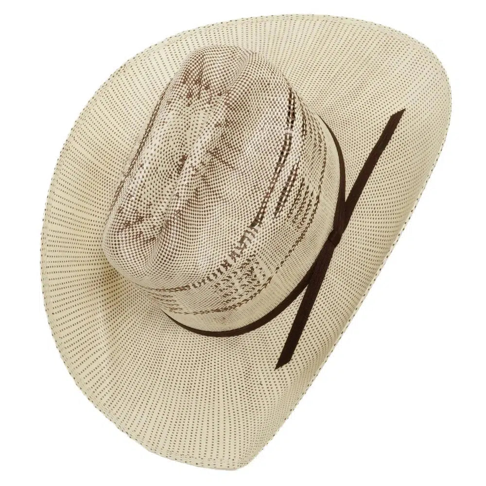 american trail straw cowboy hat angled right view