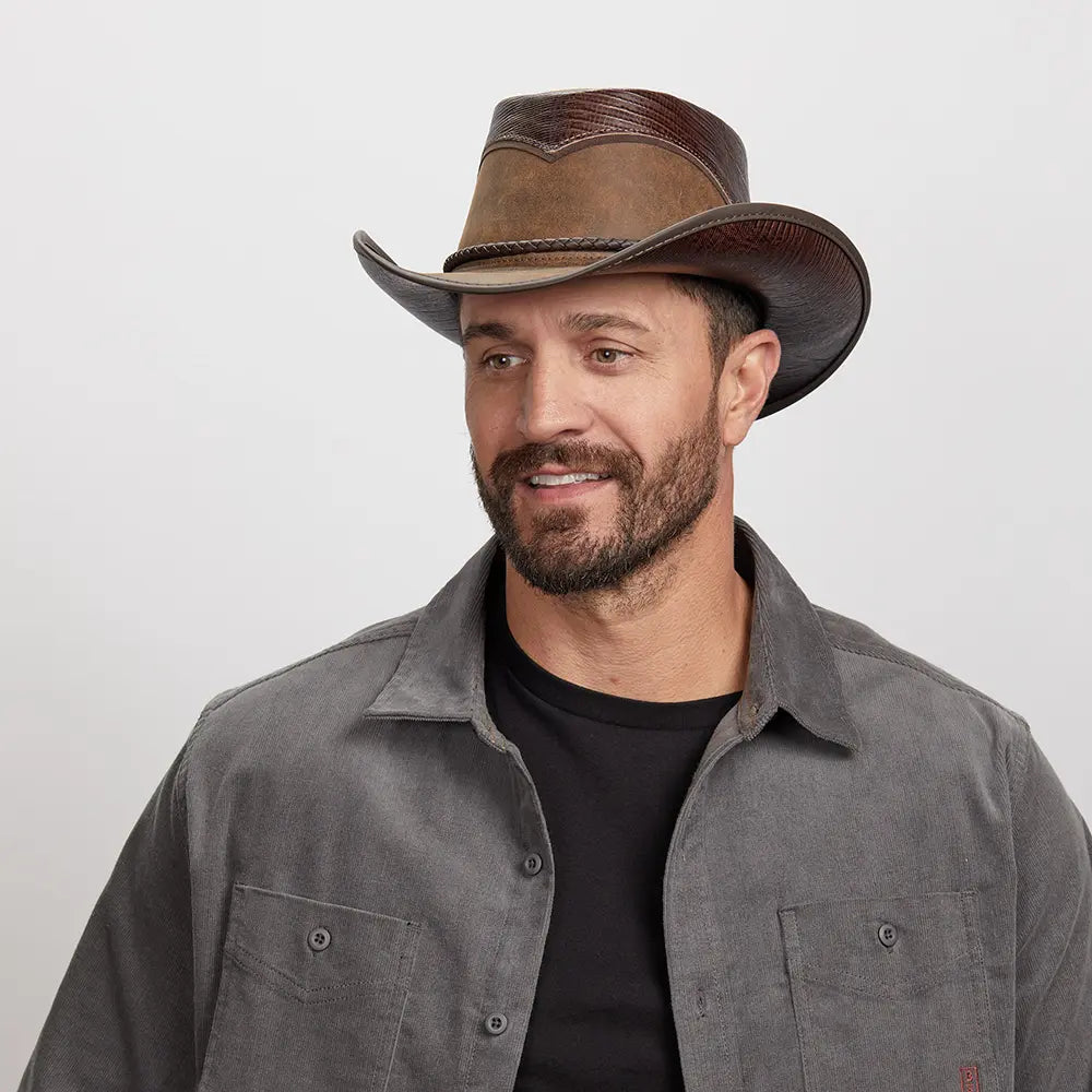 Arroyo | Mens Leather Cowboy Hat