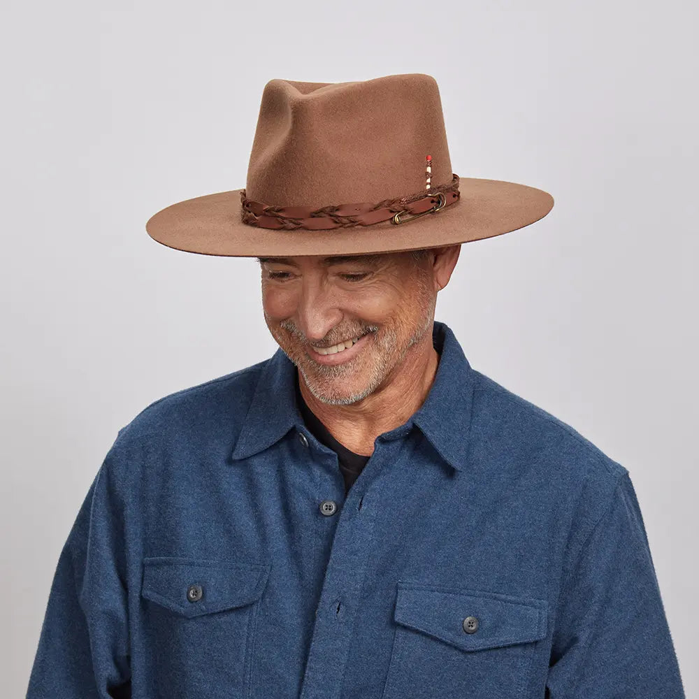 Aspen | Mens Wide Brim Felt Fedora Hat