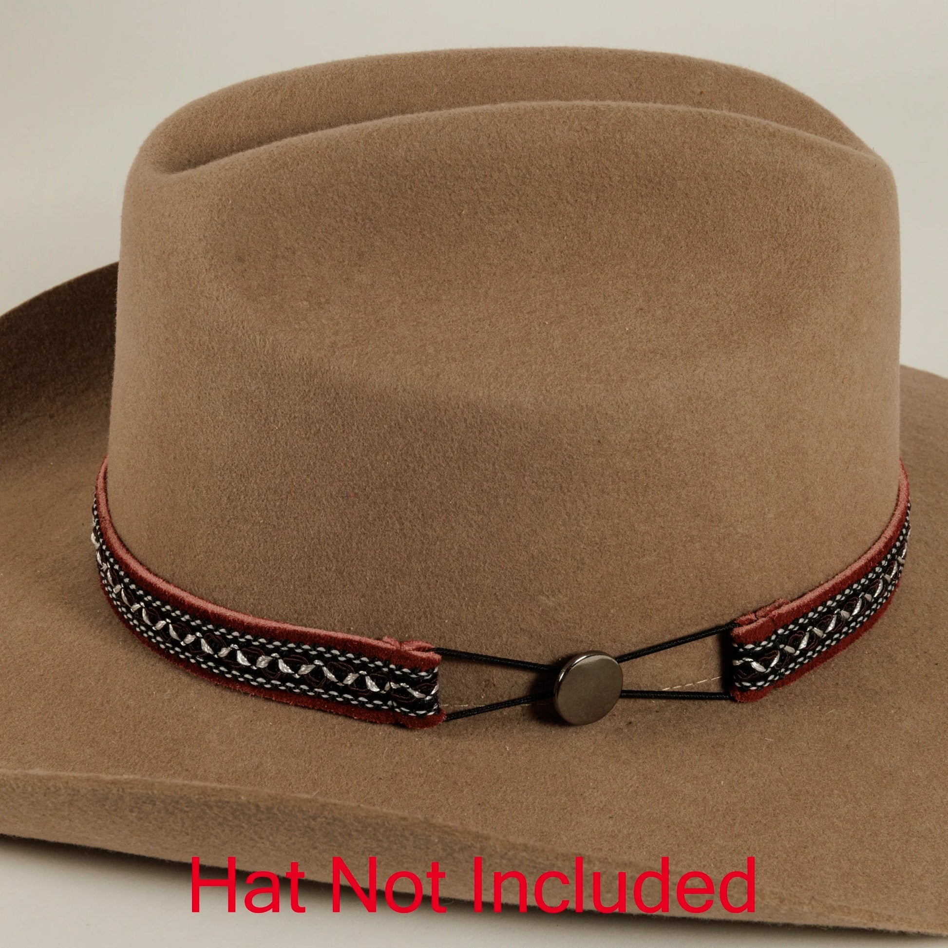 Azle Hatband on a brown hat