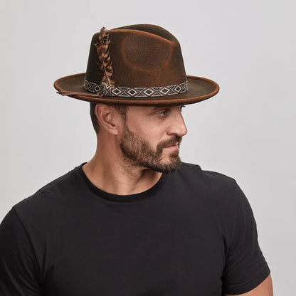 Backroad | Mens Felt Fedora Hat