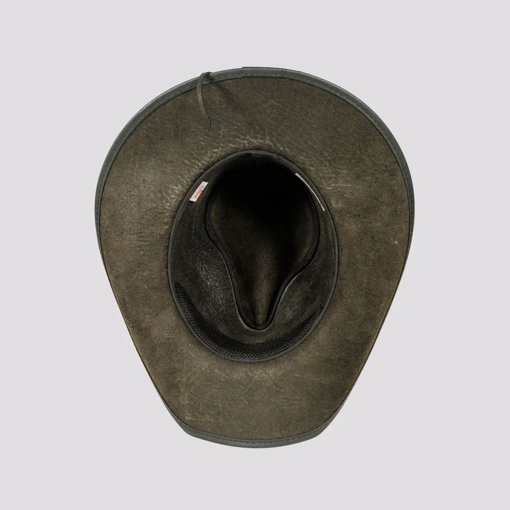 Badlands | Womens Black Buffalo Leather Cowgirl Hat