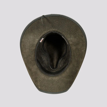 Badlands | Womens Black Buffalo Leather Cowgirl Hat