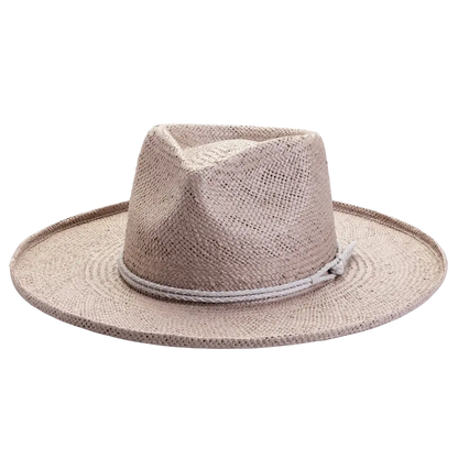 Bailey Grey Sun Straw Hat Front View