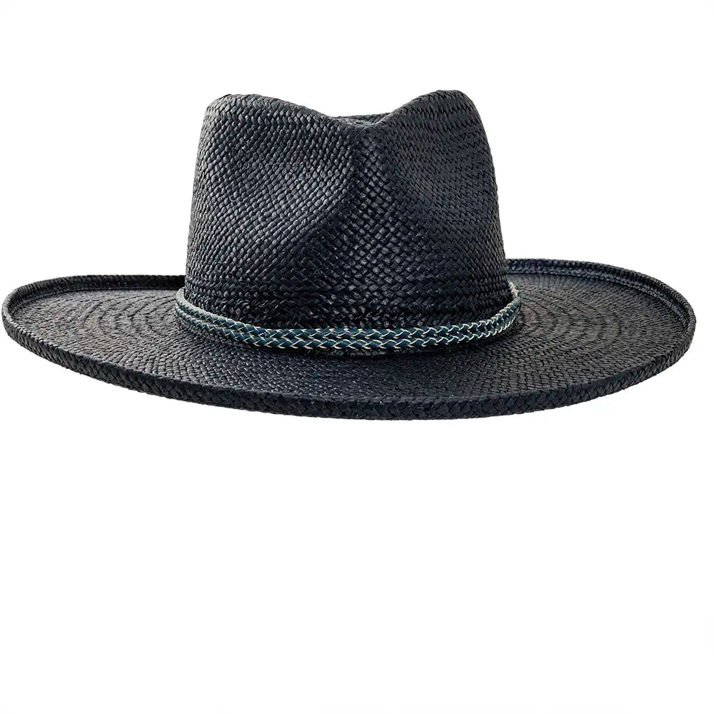 Bailey Navy Sun Straw Hat Front View