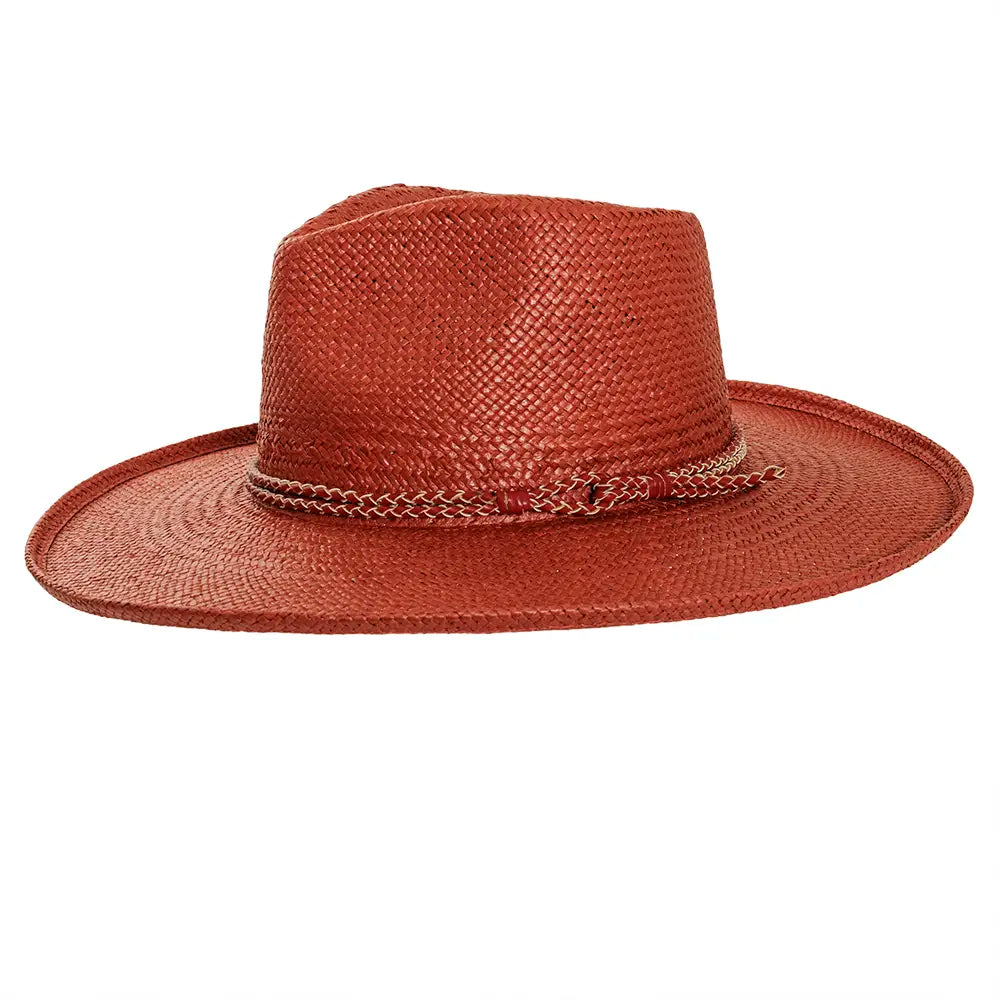 Bailey Red Sun Straw Hat Side View