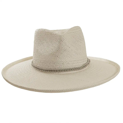 Bailey White Sun Straw Hat Front View