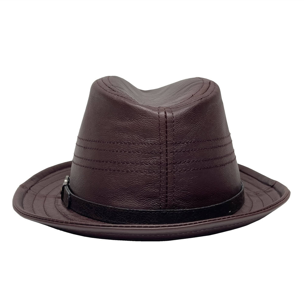 A back view of balboa brown hat