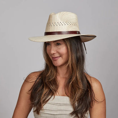 Barcelona | Womens Wide Brim Straw Sun Hat