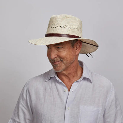 Barcelona | Mens Wide Brim Straw Sun Hat