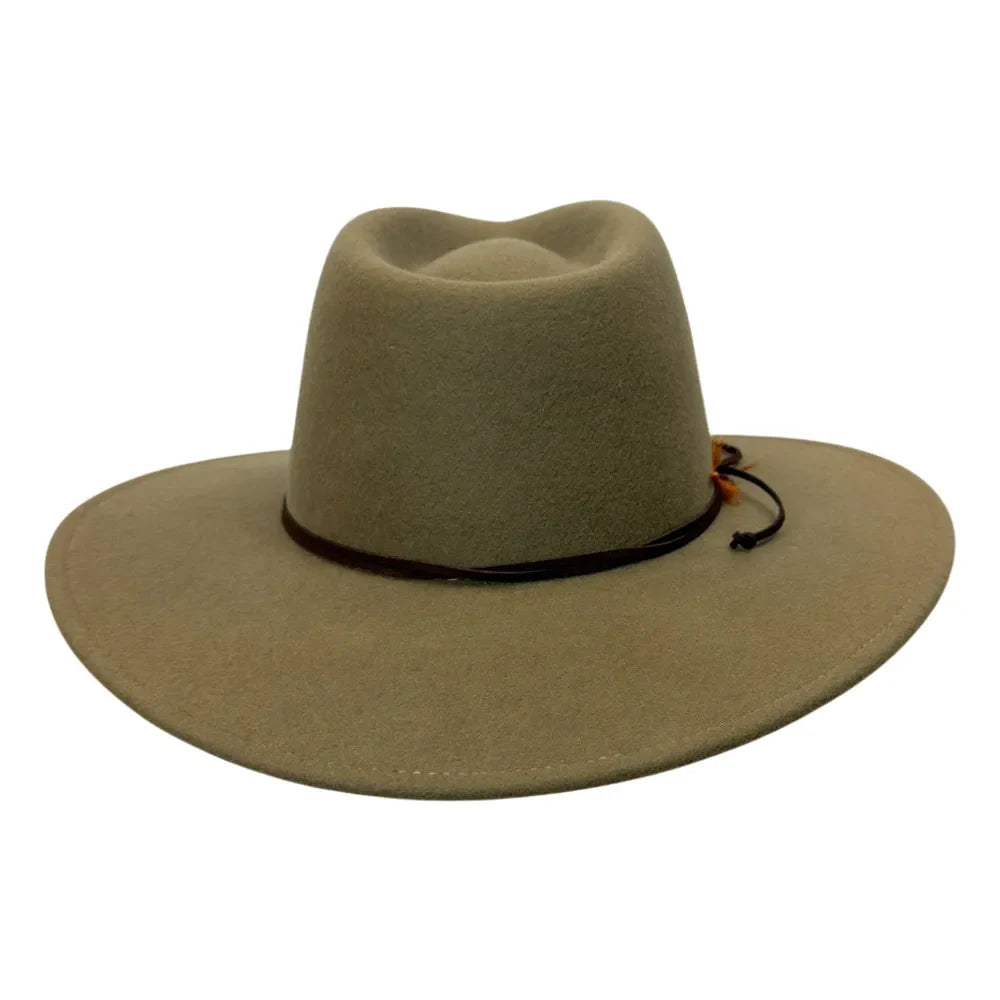 Base Camp | Womens Wool Felt Crushable Outback Hat