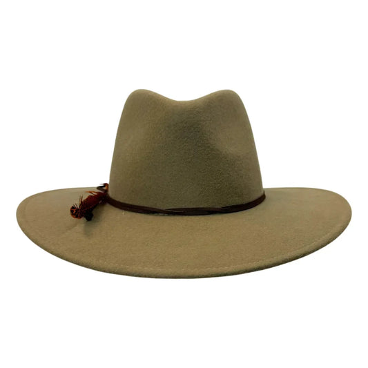 Base Camp | Mens Wool Felt Crushable Outback Hat