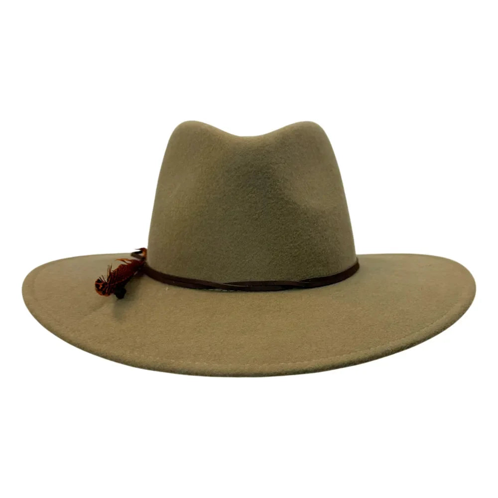 Base Camp | Womens Wool Felt Crushable Outback Hat