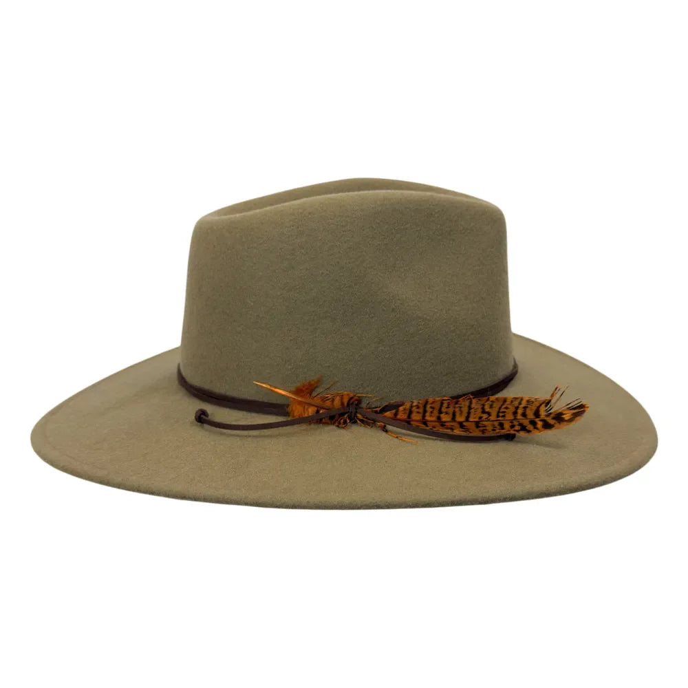 Base Camp | Womens Wool Felt Crushable Outback Hat