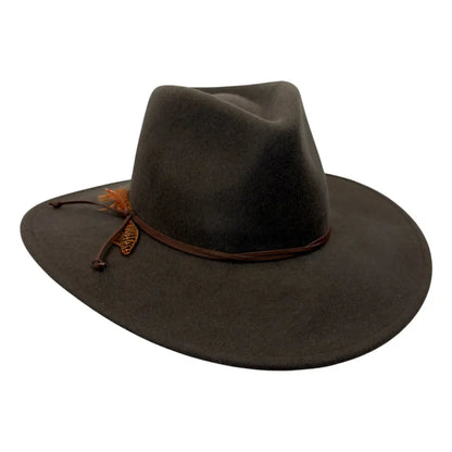Base Camp | Womens Wool Felt Crushable Outback Hat