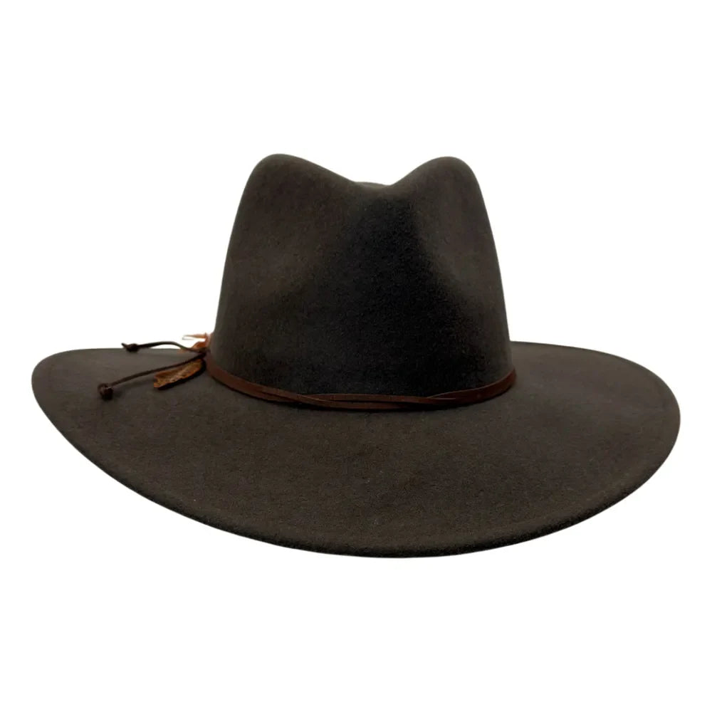 Base Camp | Womens Wool Felt Crushable Outback Hat