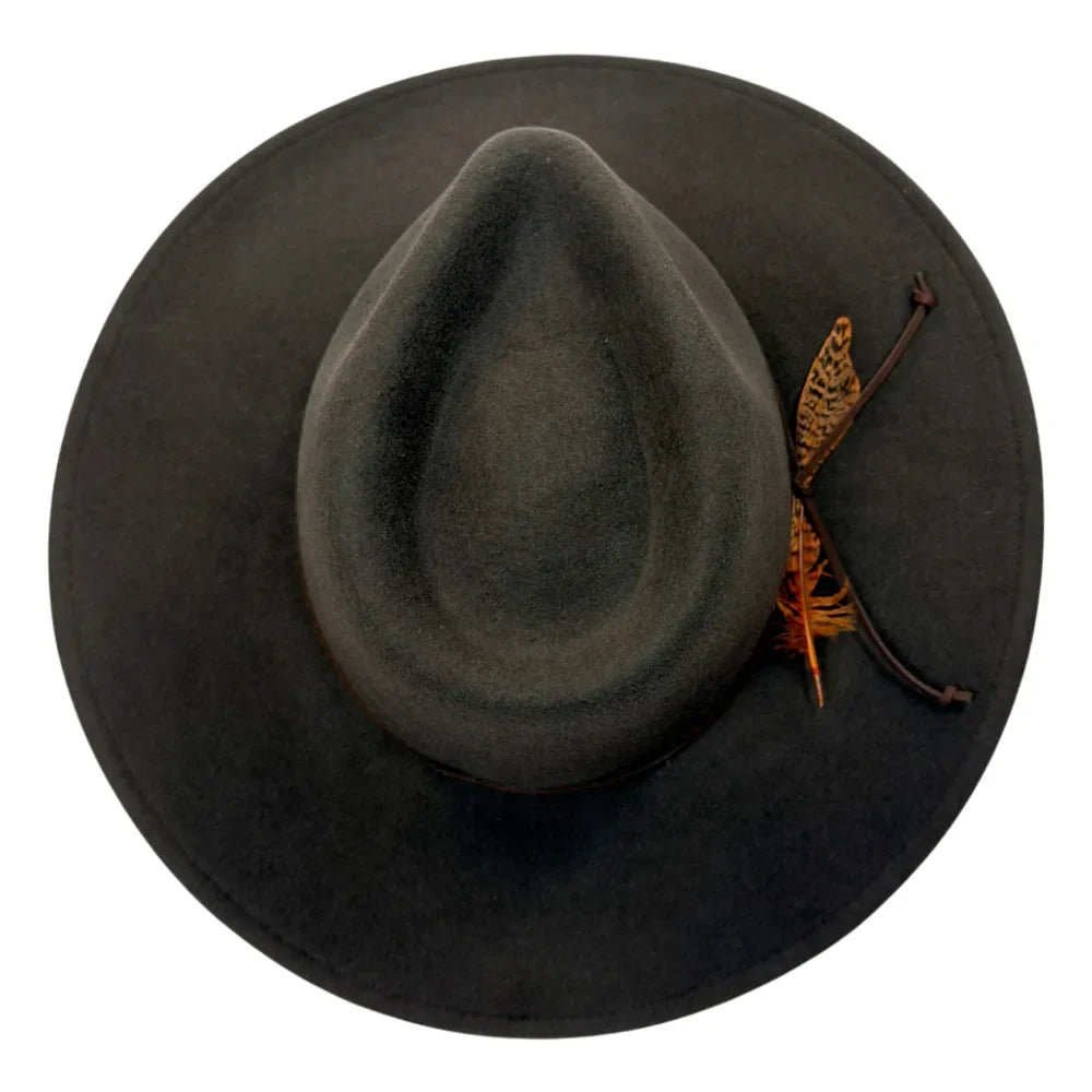 Base Camp | Womens Wool Felt Crushable Outback Hat