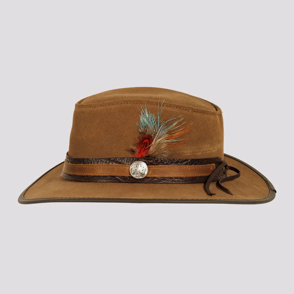 Bogart | Mens Genuine Leather Safari Outback Hat