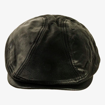 Bookie | Womens Leather Flat Cap