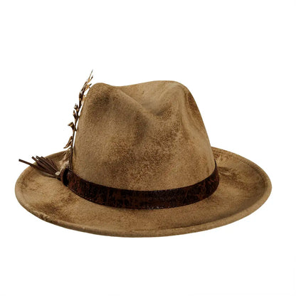 Bootlegger Felt Fedora  Front Angle View