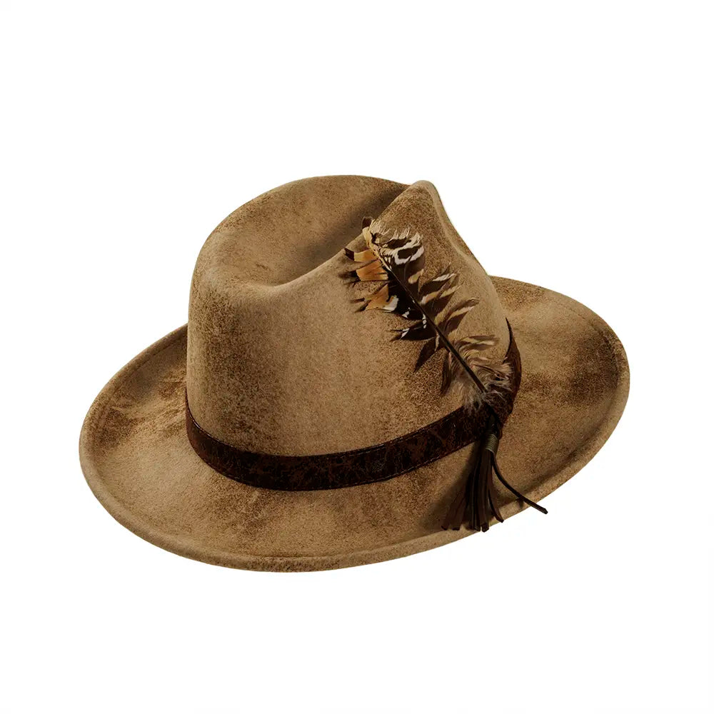 Bootlegger Felt Fedora  Side Angle View