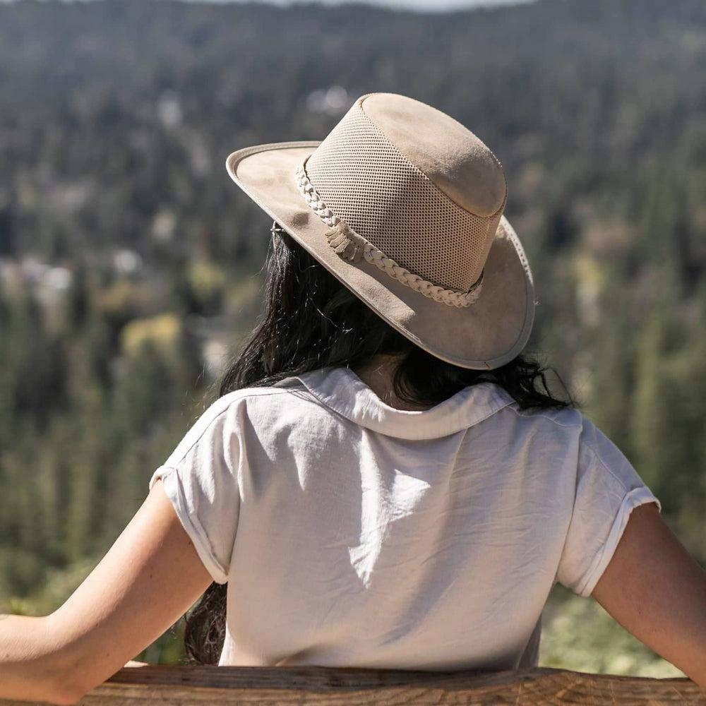 Suede Breeze Latte Sun Hat by American Hat Makers