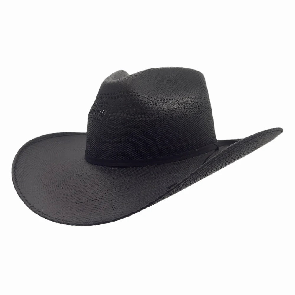 Brody | Womens Western Pinch Front Bangora Straw Cowgirl Hat