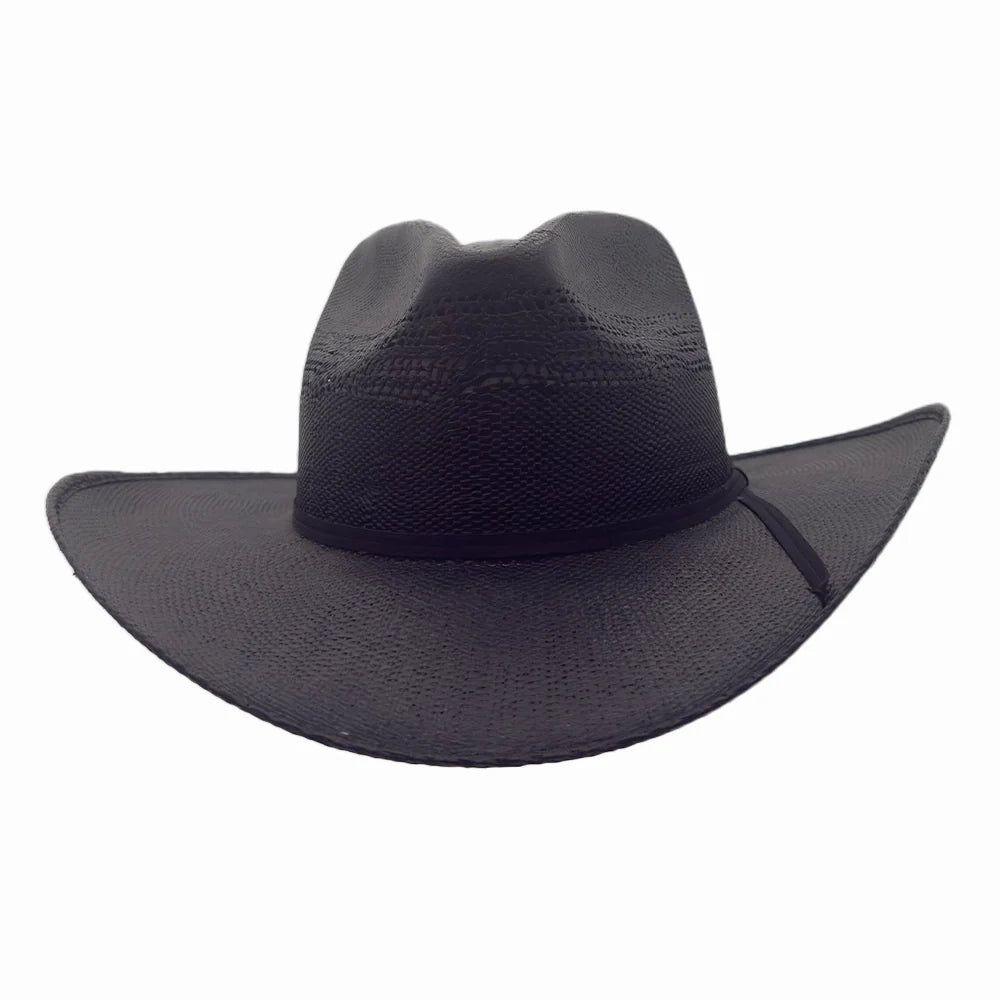 Brody | Womens Western Pinch Front Bangora Straw Cowgirl Hat