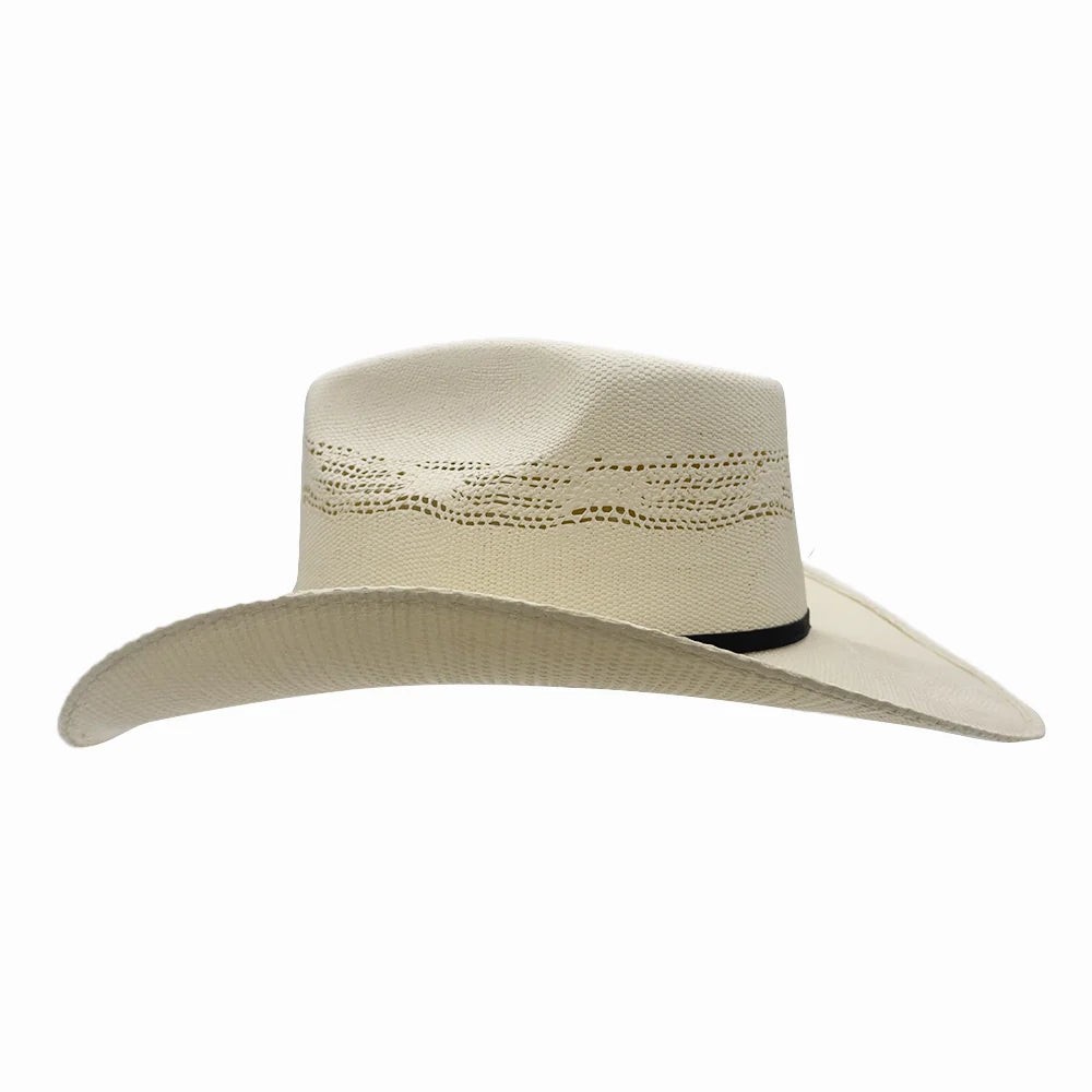 Brody | Womens Western Pinch Front Bangora Straw Cowgirl Hat