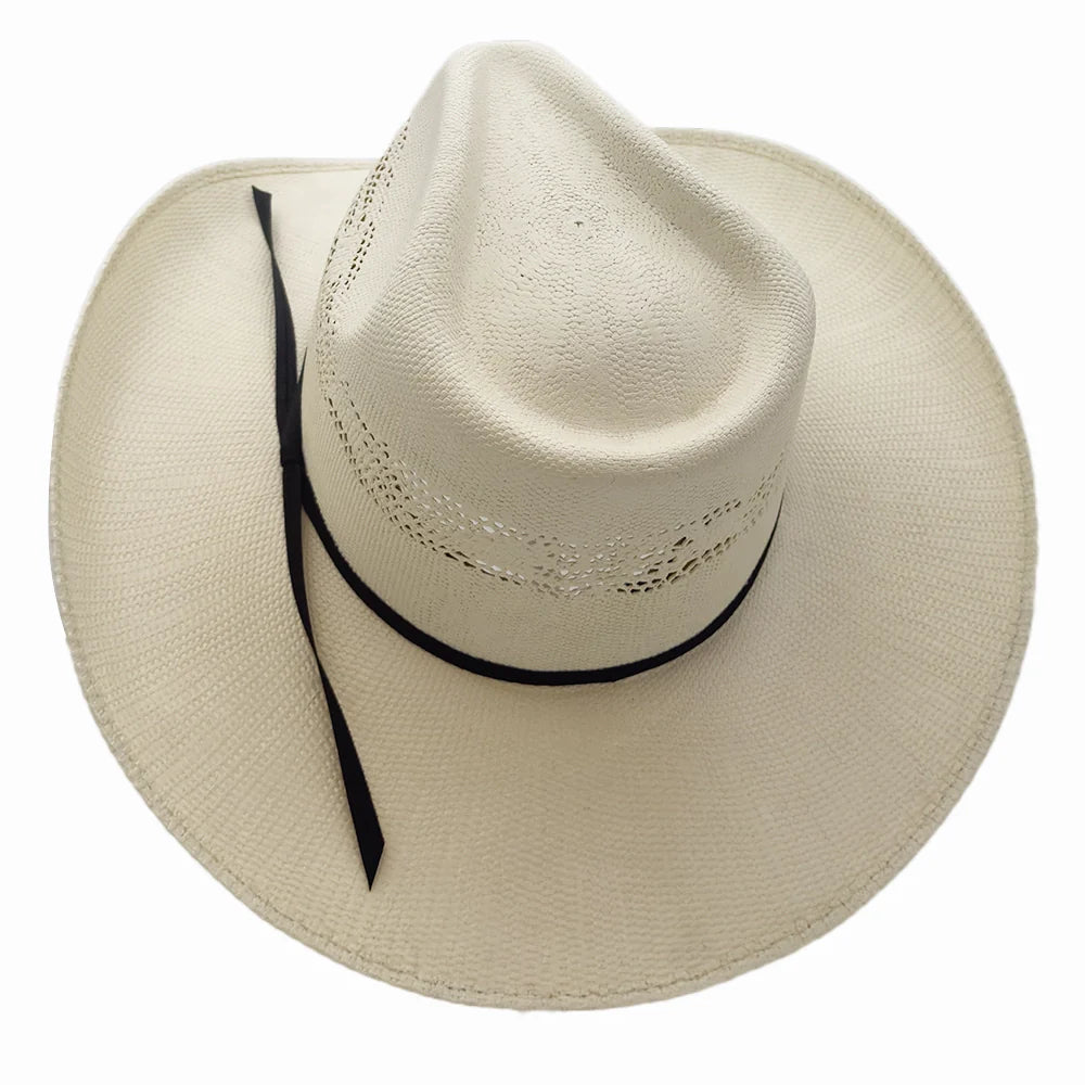 Brody | Womens Western Pinch Front Bangora Straw Cowgirl Hat