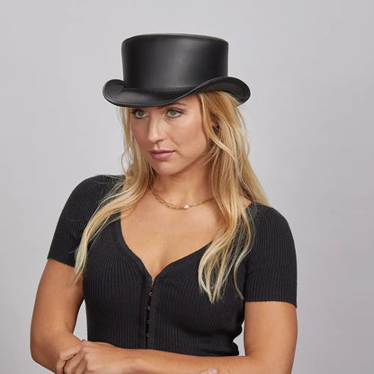 Bromley | Womens Leather Top Hat