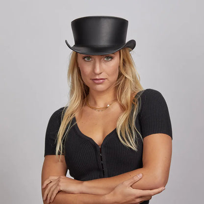 Bromley | Womens Leather Top Hat