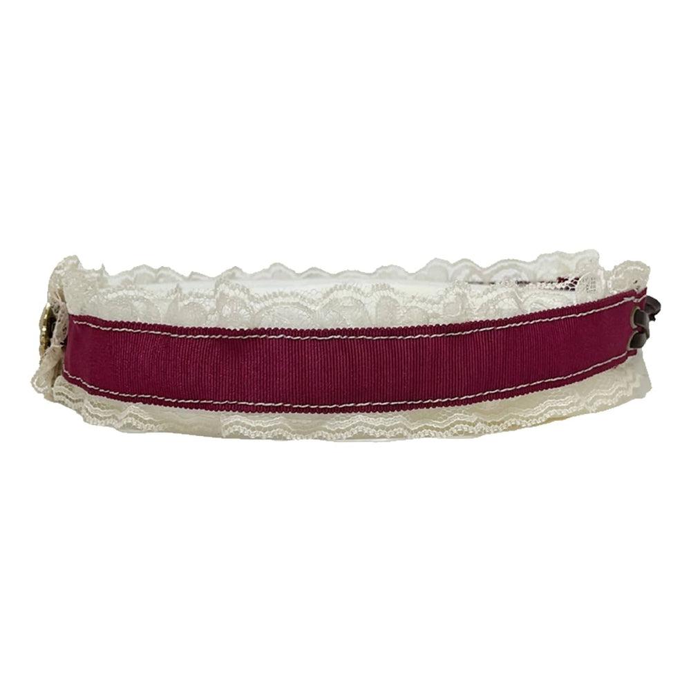 Burlesque Fabric Burgundy Hat Band by American Hat Makers