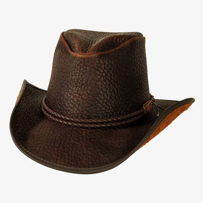 Butte | Womens Brown Western Genuine Leather Cowgirl Hat