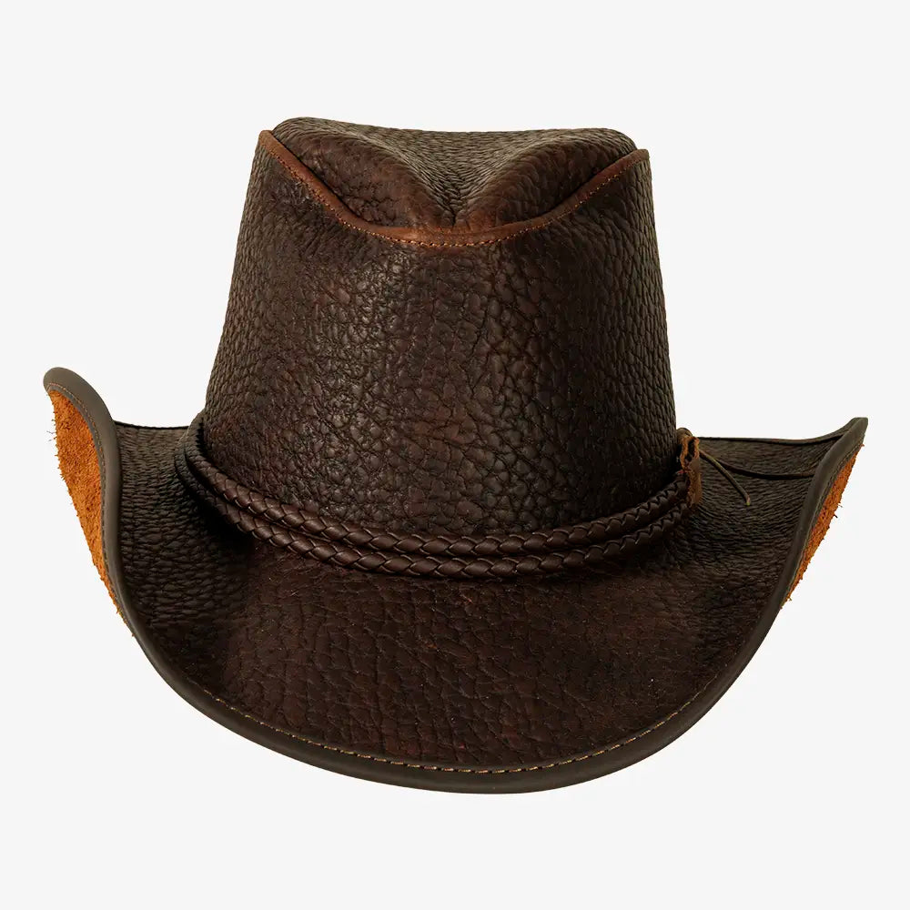 Butte | Mens Brown Western Genuine Leather Cowboy Hat