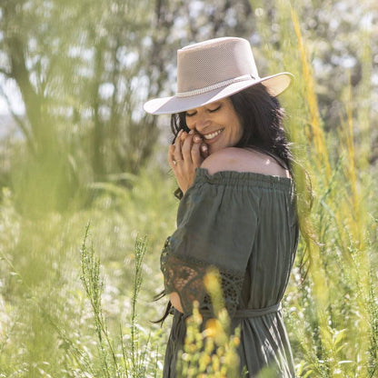 Cabana Ivory Mesh Sun Hat by American Hat Makers