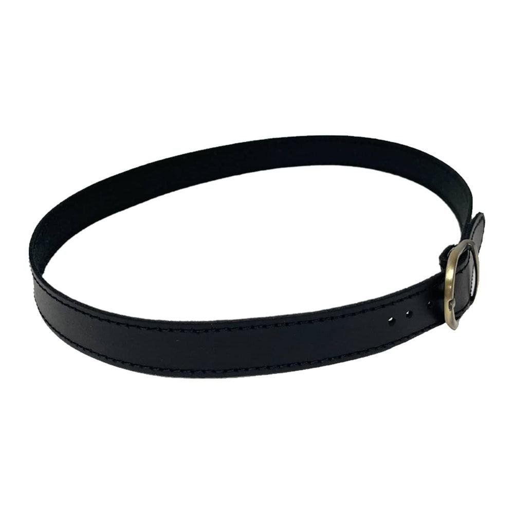 Carriage Black Leather Band with buckle by American Hat Makers