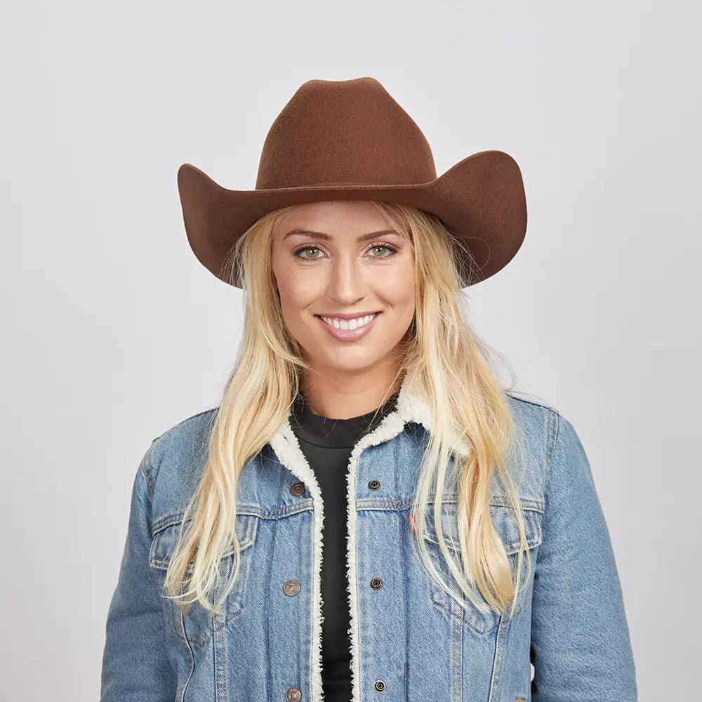 Cattleman | Womens Felt Cowgirl Hat with Western Hat Band