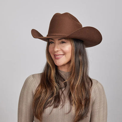 Cattleman Chocolate | Womens Felt Brown Cowgirl Hat