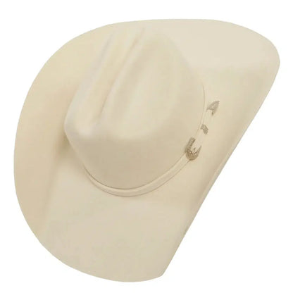 cattleman white cowboy hat angled right view