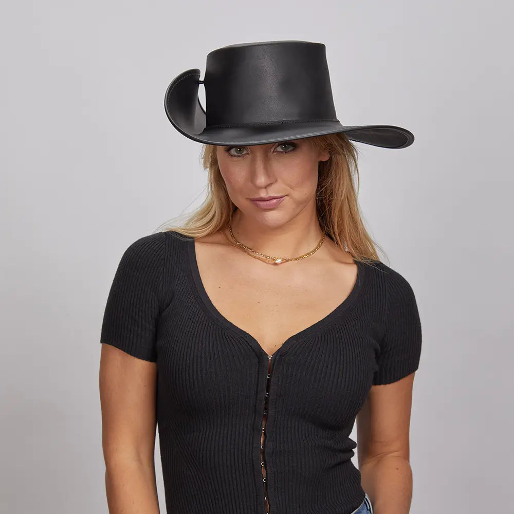 Cavalier | Womens Leather Swashbuckler Pirate Hat