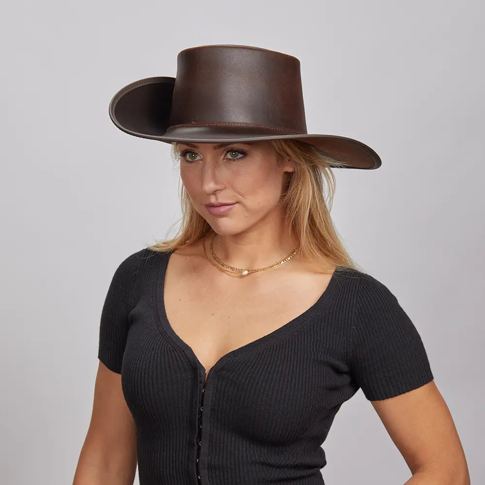 Cavalier | Womens Leather Swashbuckler Pirate Hat