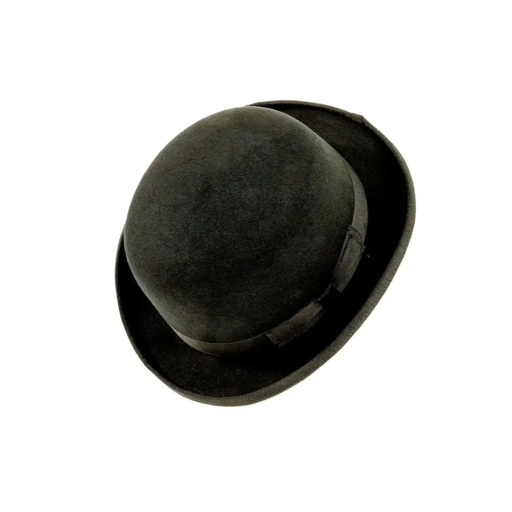 chaplin black felt hat angled right view