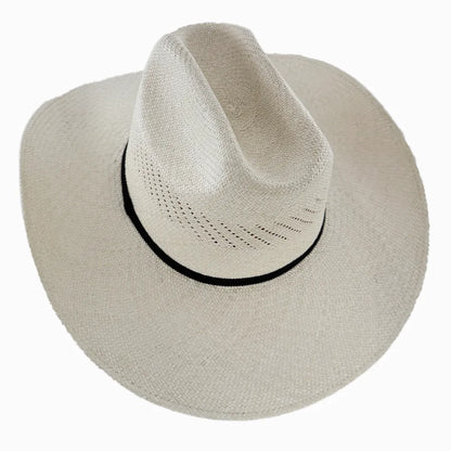 Chase | Womens Cream Toquilla Straw Curled Panama Cowgirl Hat