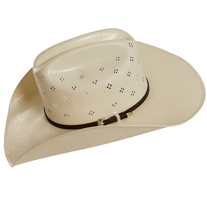 Chief Womens Ivory Straw Cowboy Hat Side Angled View