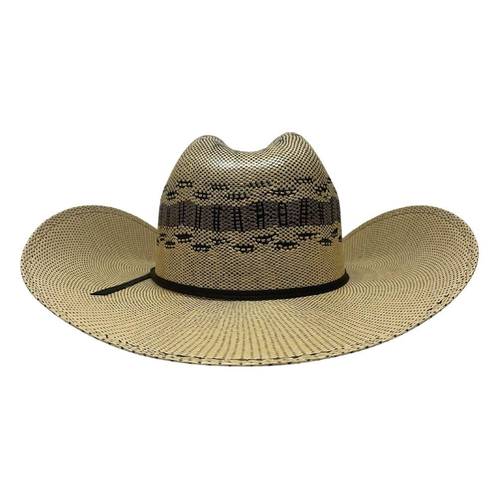 A back view of Cisco Yellowstone Wide Brim Straw Hat