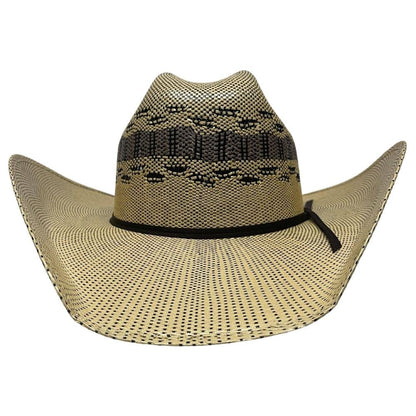 A front view of Cisco Yellowstone Wide Brim Straw Hat