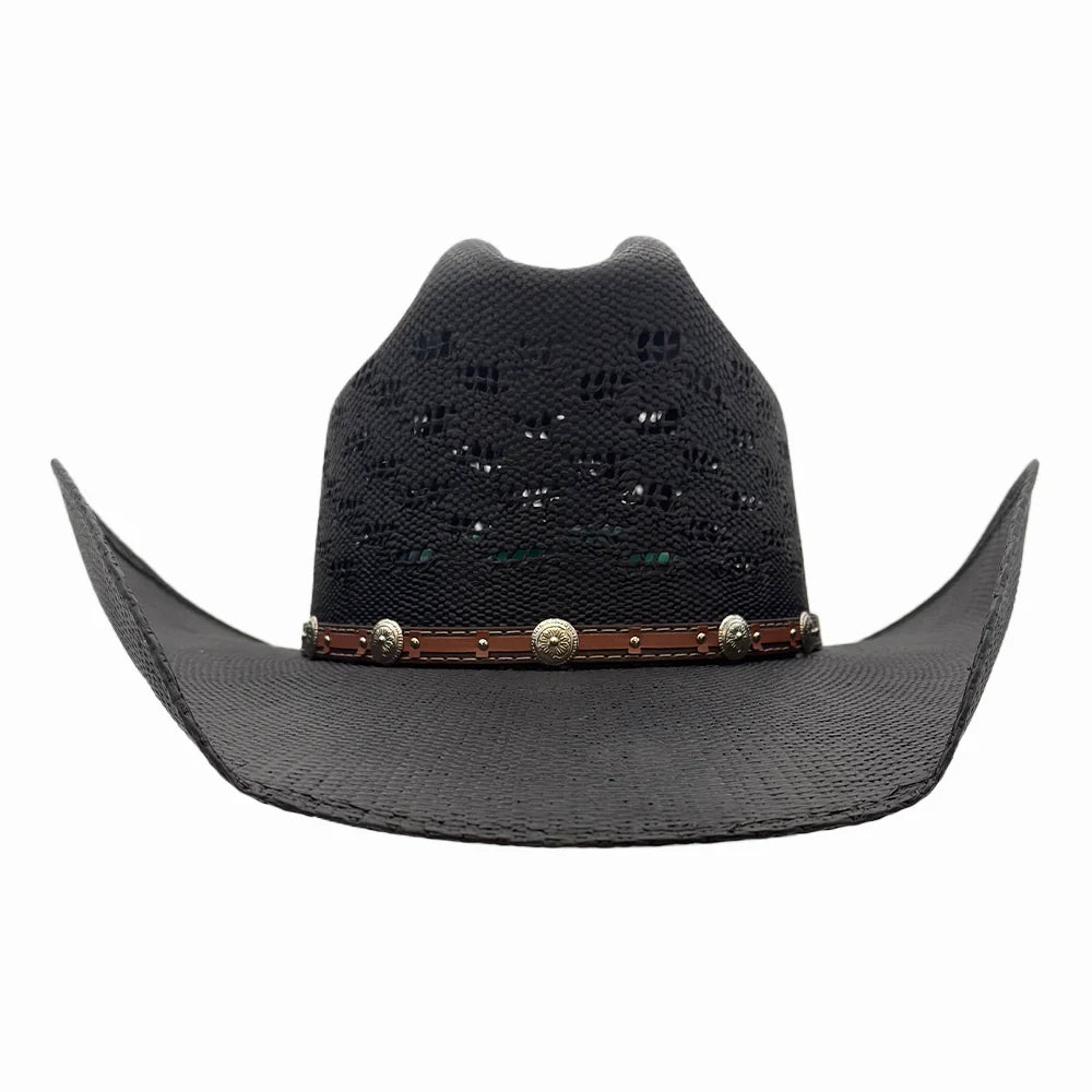 Coyote | Womens Bangora Straw Cattleman Crown Cowgirl Hat